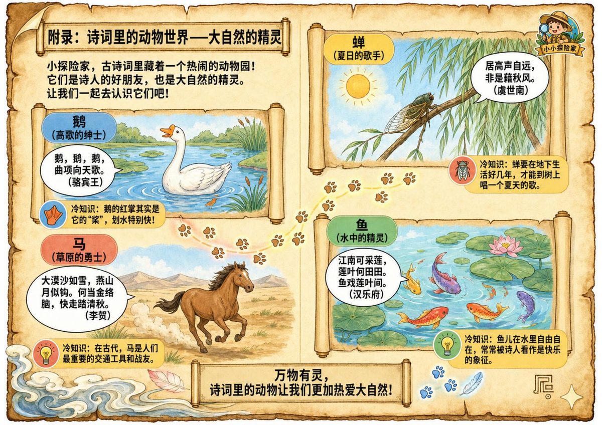 附录·诗词里的动物世界