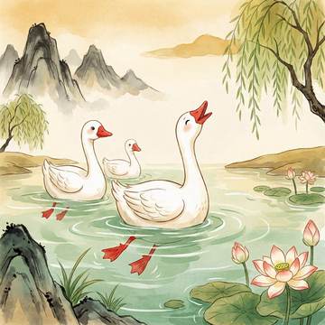 咏鹅插图