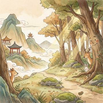 鹿柴插图