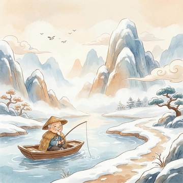 江雪插图