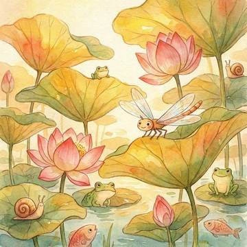小池插图