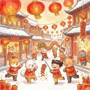 元日插图