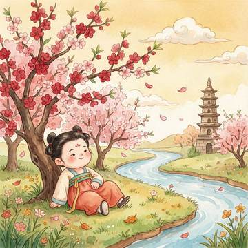 江畔独步寻花(其五)插图