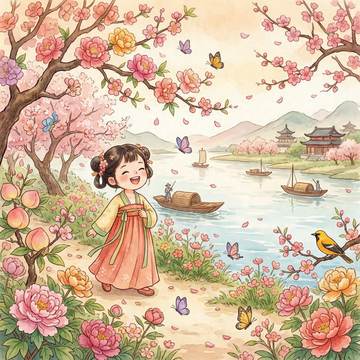 江畔独步寻花(其六)插图