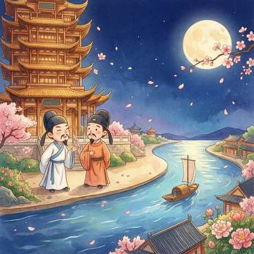 黄鹤楼送孟浩然之广陵插图