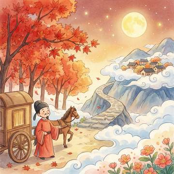 山行插图