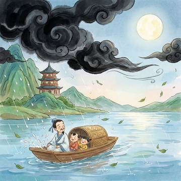 六月二十七日望湖楼醉书插图