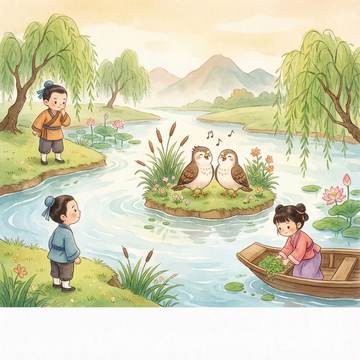 诗经·关雎插图