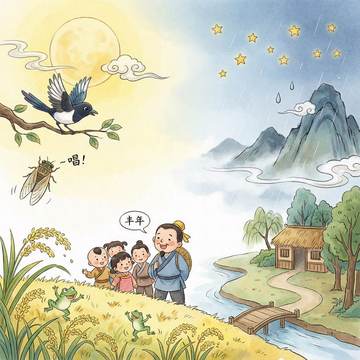 西江月·夜行黄沙道中插图