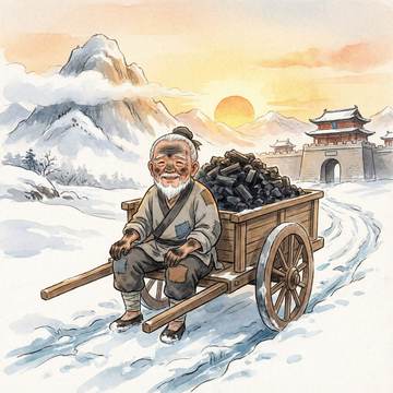 卖炭翁插图